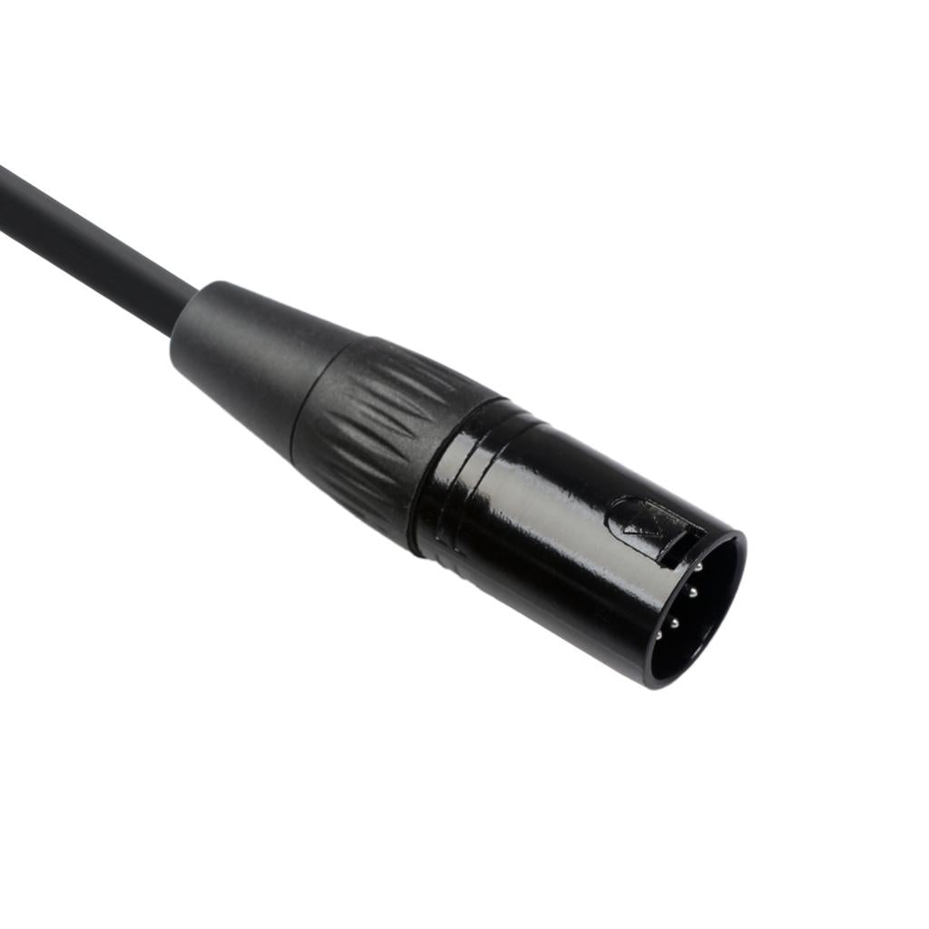 Black 5Pin XLR Male Plug to 5Pin XLR Female Audio Cable Adapter XK1075 1m