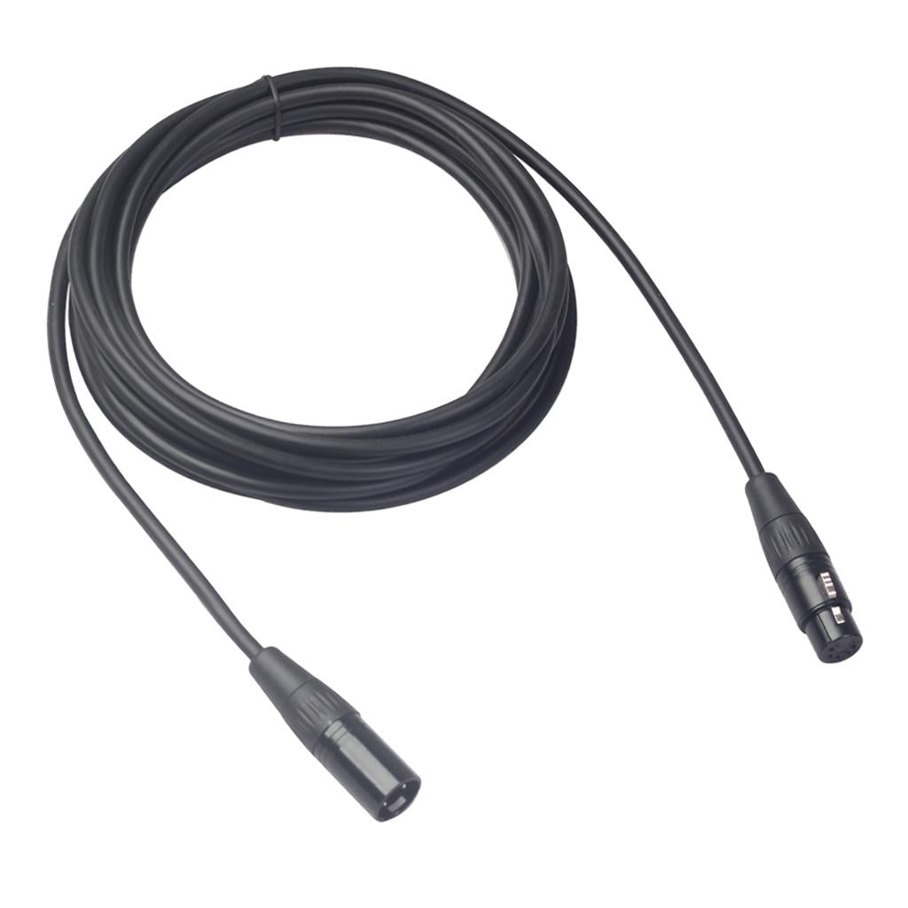 Black 5Pin XLR Male Plug to 5Pin XLR Female Audio Cable Adapter XK1075 5m