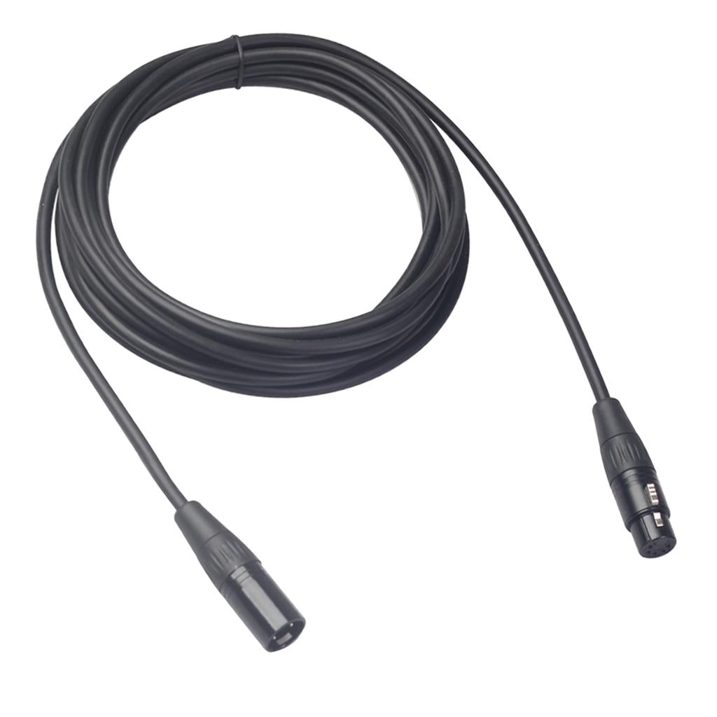 Black 5Pin XLR Male Plug to 5Pin XLR Female Audio Cable Adapter XK1075 5m