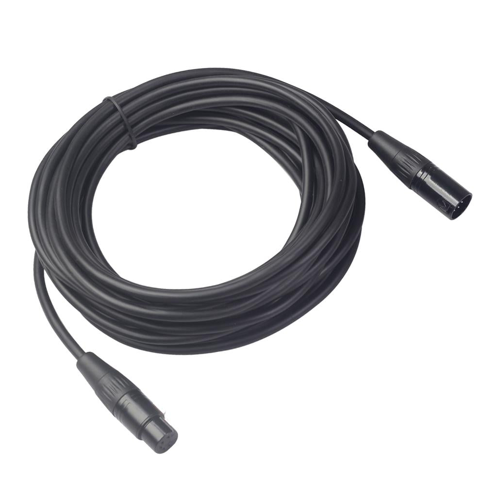 Black 5Pin XLR Male Plug to 5Pin XLR Female Audio Cable Adapter XK1075 15m
