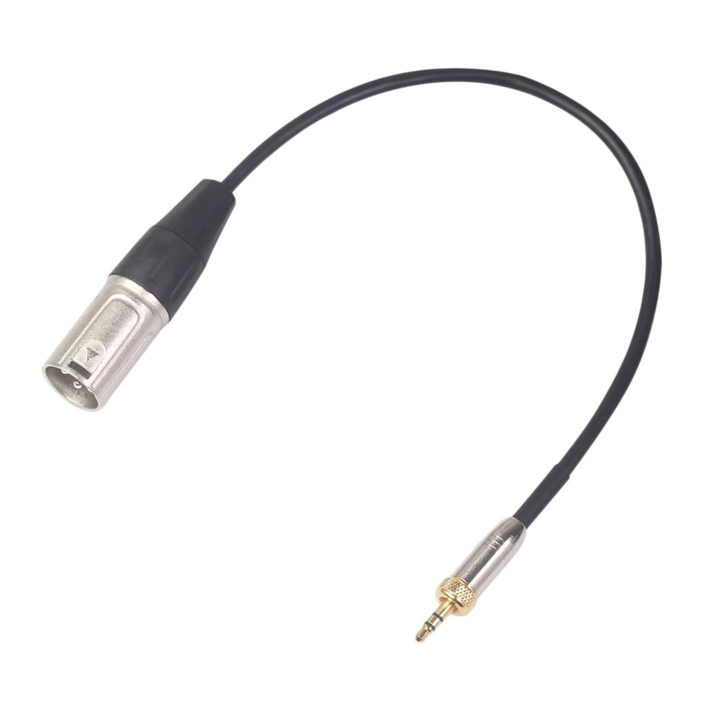 Lavalier Tie Clip Microphone 3.5mm Male to XLR Male Extension Cable Parts