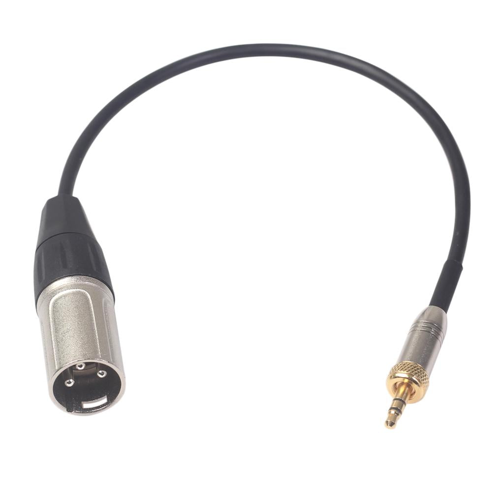 Lavalier Tie Clip Microphone 3.5mm Male to XLR Male Extension Cable Parts