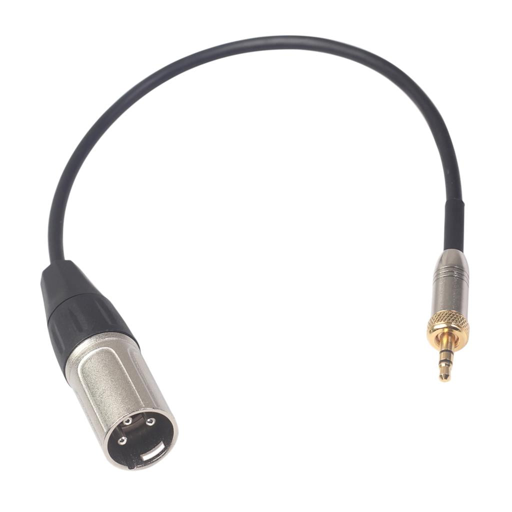 Lavalier Tie Clip Microphone 3.5mm Male to XLR Male Extension Cable Parts