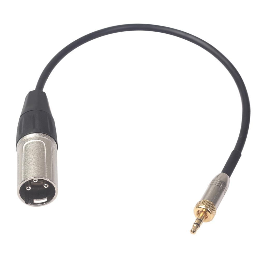 Lavalier Tie Clip Microphone 3.5mm Male to XLR Male Extension Cable Parts