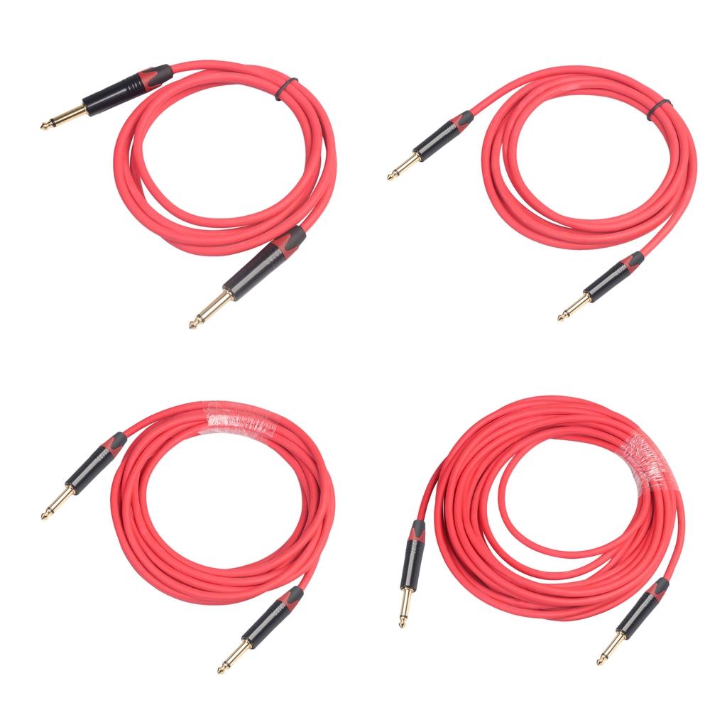 6.35mm Jack Male to Male Audio Line for Guitar Mixer Amplifier 1.8m