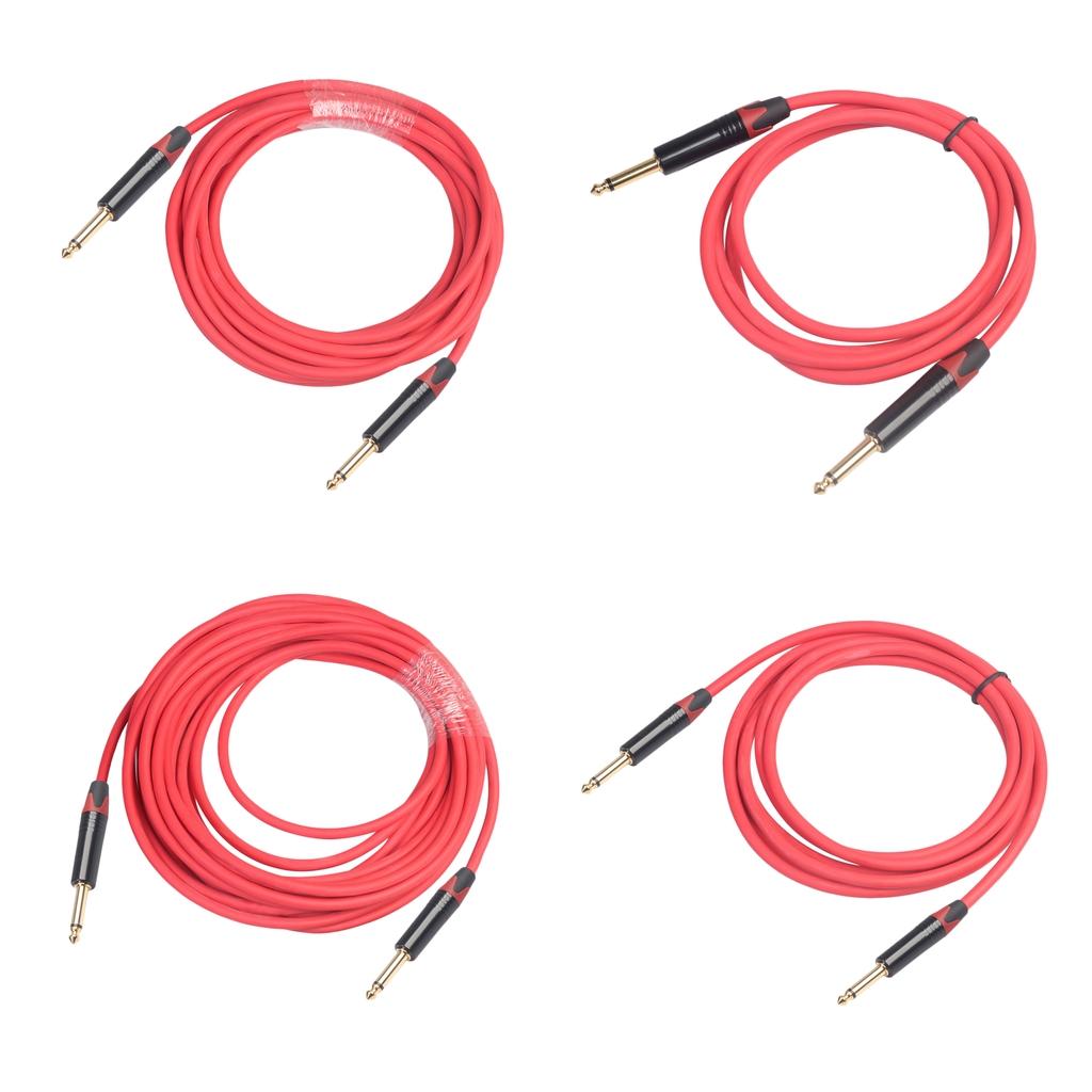 6.35mm Jack Male to Male Audio Line for Guitar Mixer Amplifier 1.8m