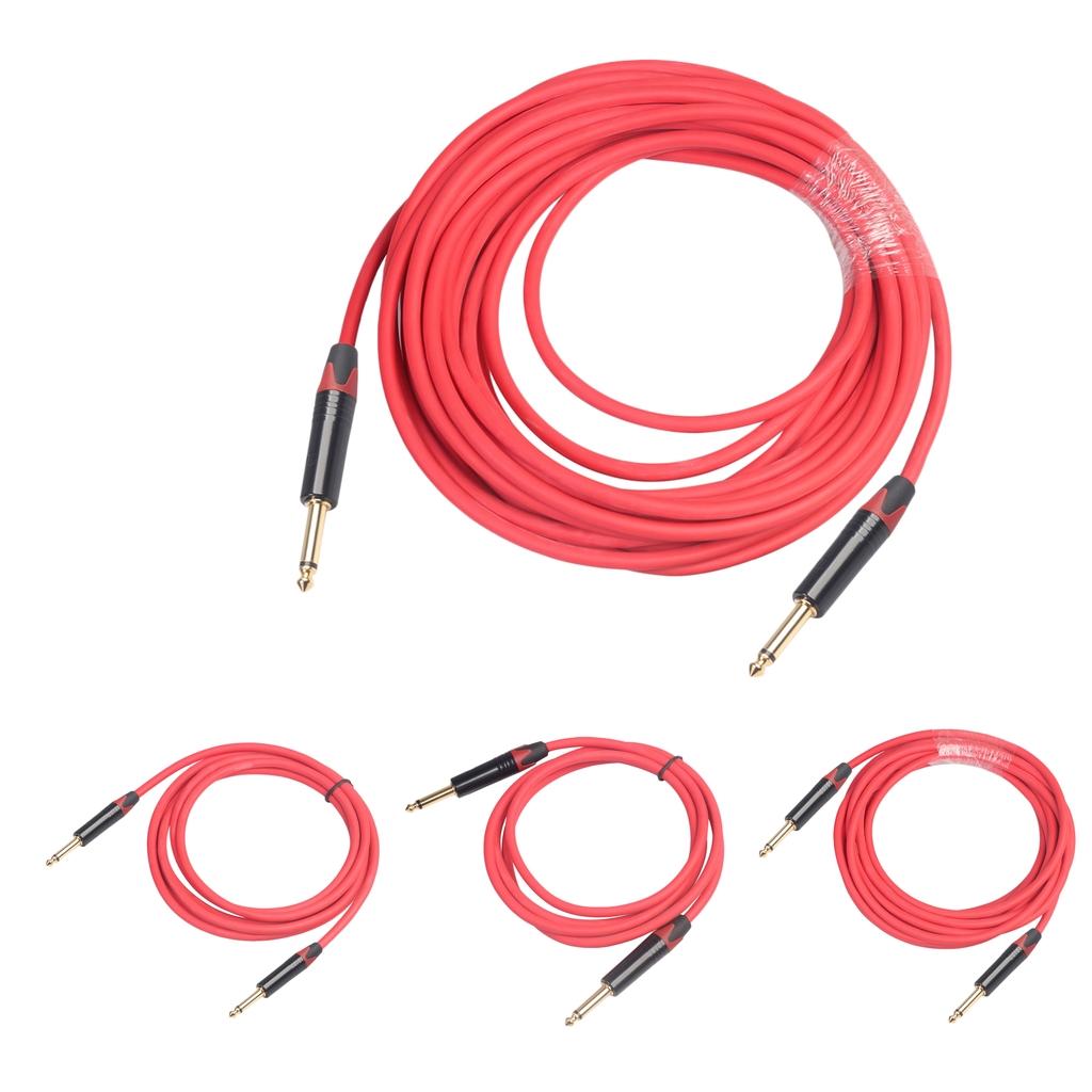6.35mm Jack Male to Male Audio Line for Guitar Mixer Amplifier 1.8m