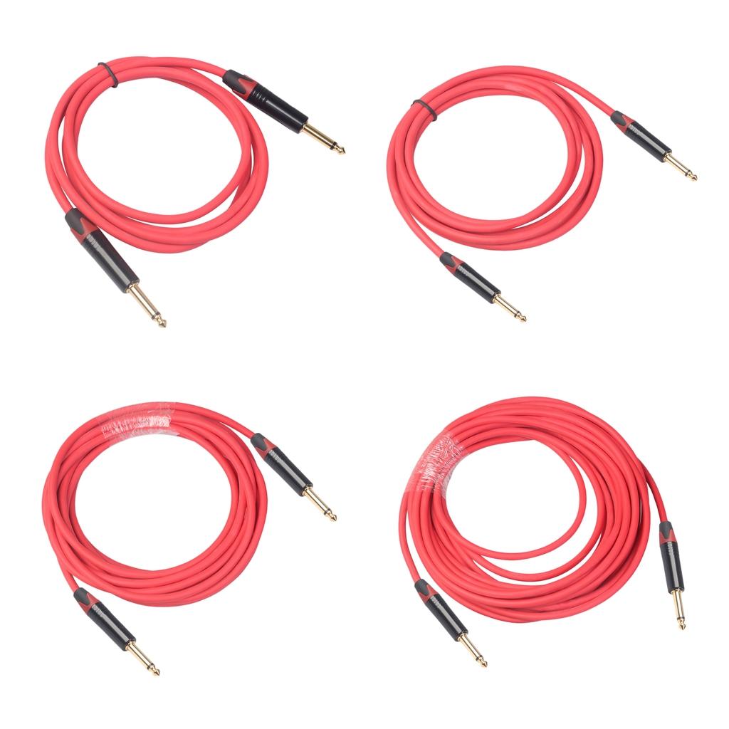 6.35mm Jack Male to Male Audio Line for Guitar Mixer Amplifier 1.8m