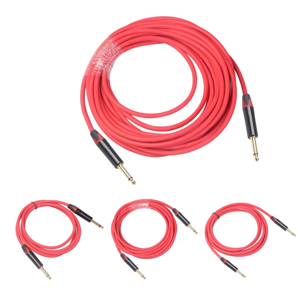 6.35mm Jack Male to Male Audio Line for Guitar Mixer Amplifier 1.8m
