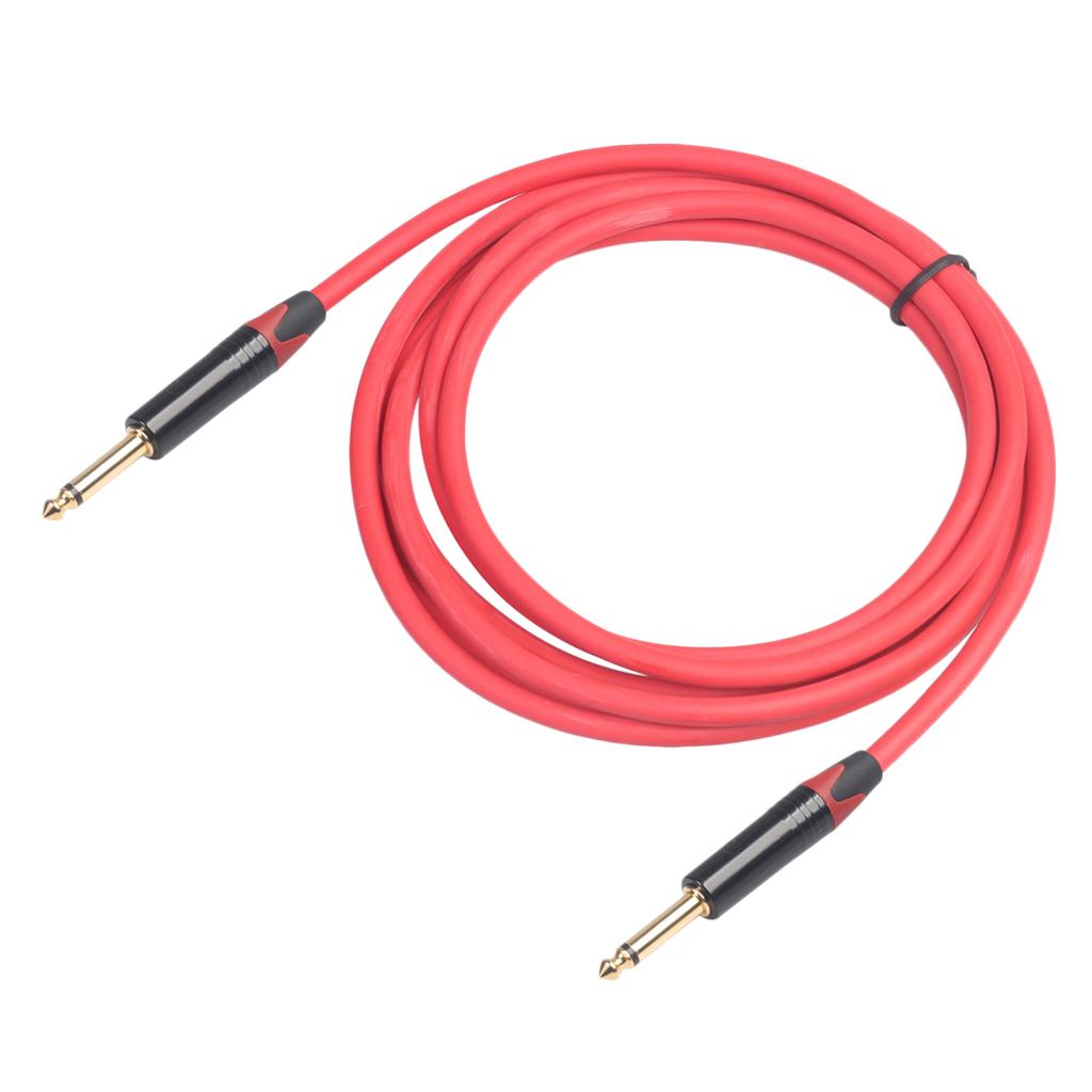 6.35mm Jack Male to Male Audio Line for Guitar Mixer Amplifier 3m