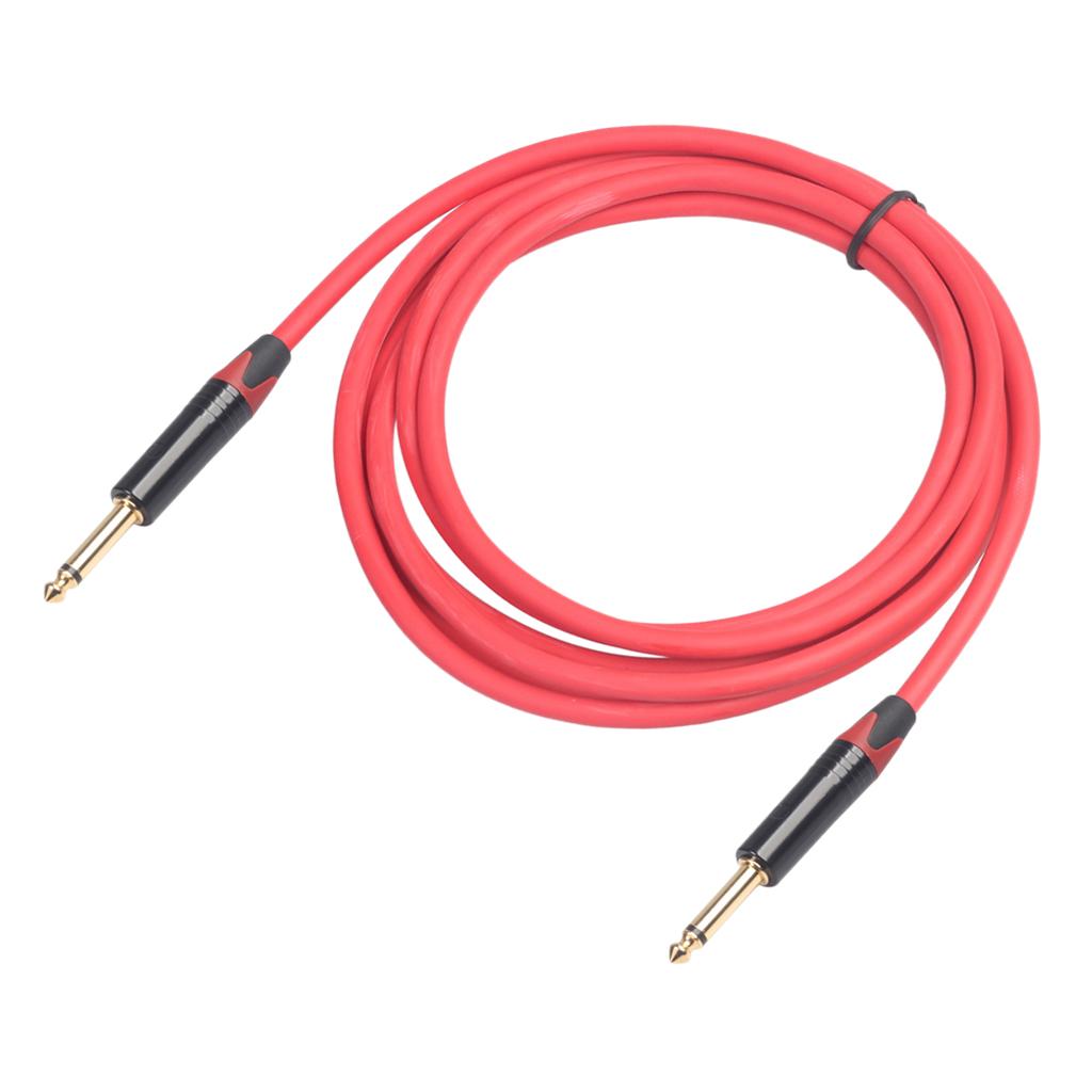 6.35mm Jack Male to Male Audio Line for Guitar Mixer Amplifier 3m