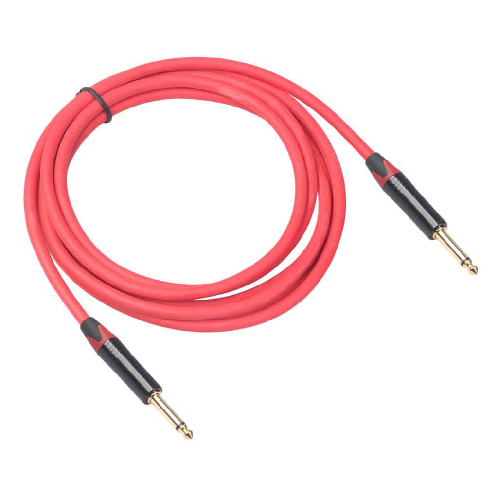 6.35mm Jack Male to Male Audio Line for Guitar Mixer Amplifier 3m