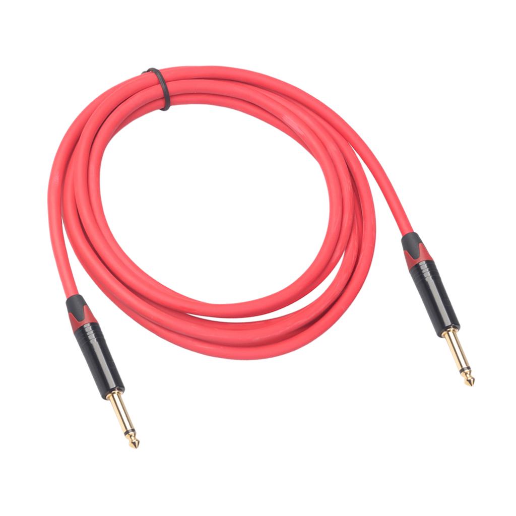 6.35mm Jack Male to Male Audio Line for Guitar Mixer Amplifier 3m