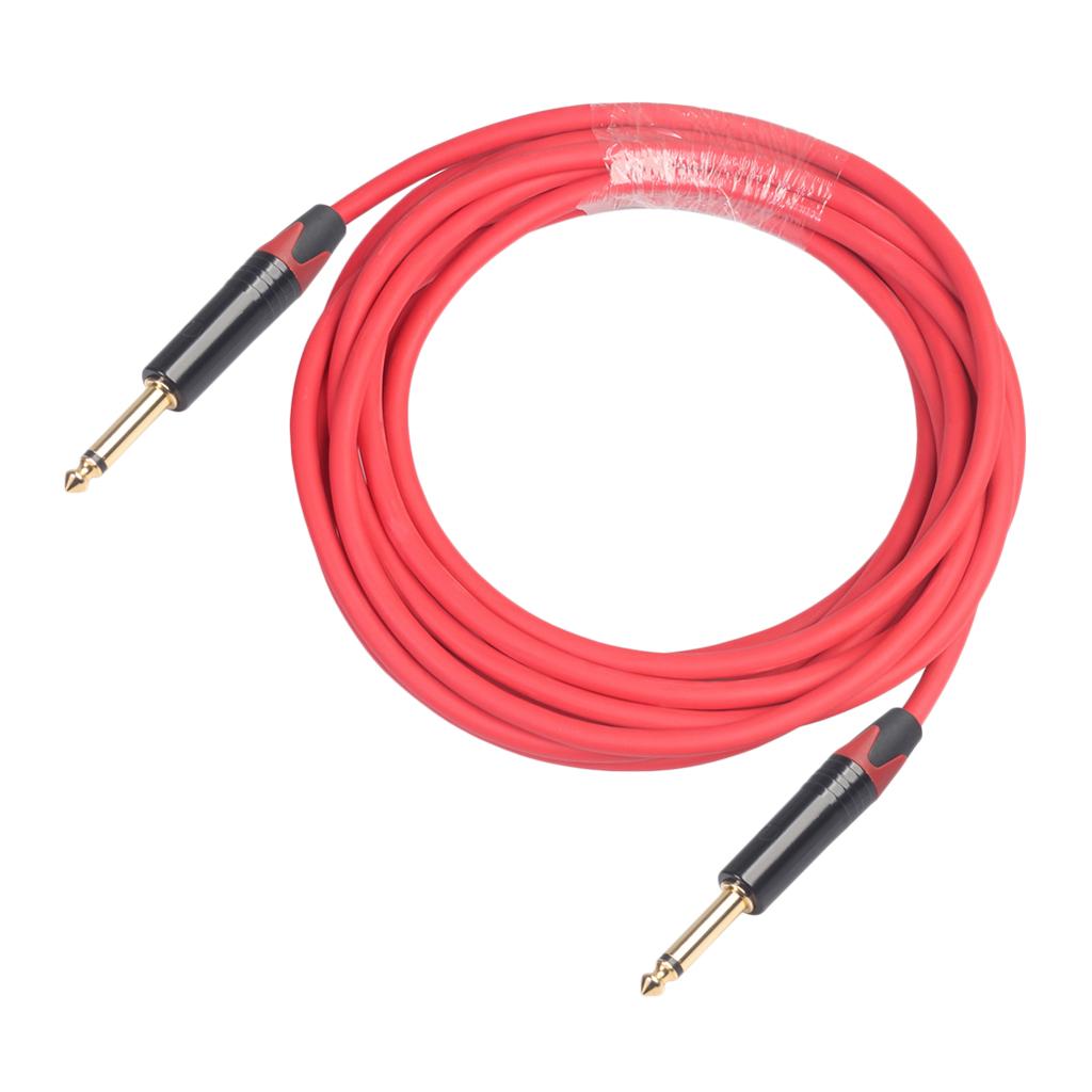 6.35mm Jack Male to Male Audio Line for Guitar Mixer Amplifier 5m