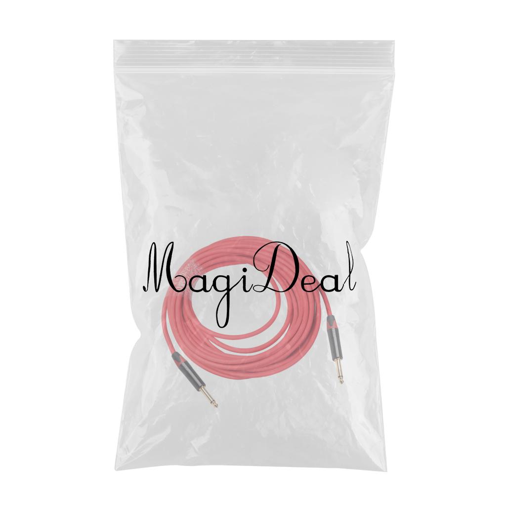 6.35mm Jack Male to Male Audio Line for Guitar Mixer Amplifier 10m