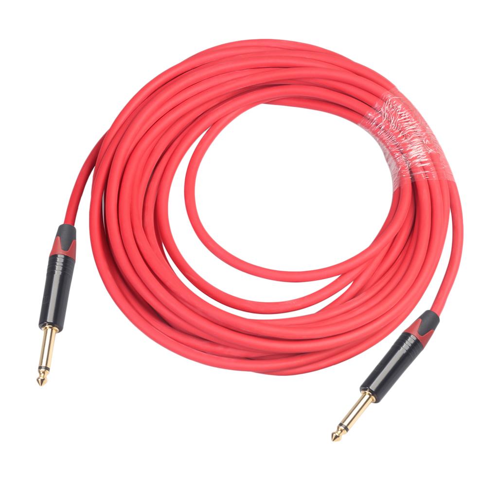 6.35mm Jack Male to Male Audio Line for Guitar Mixer Amplifier 10m