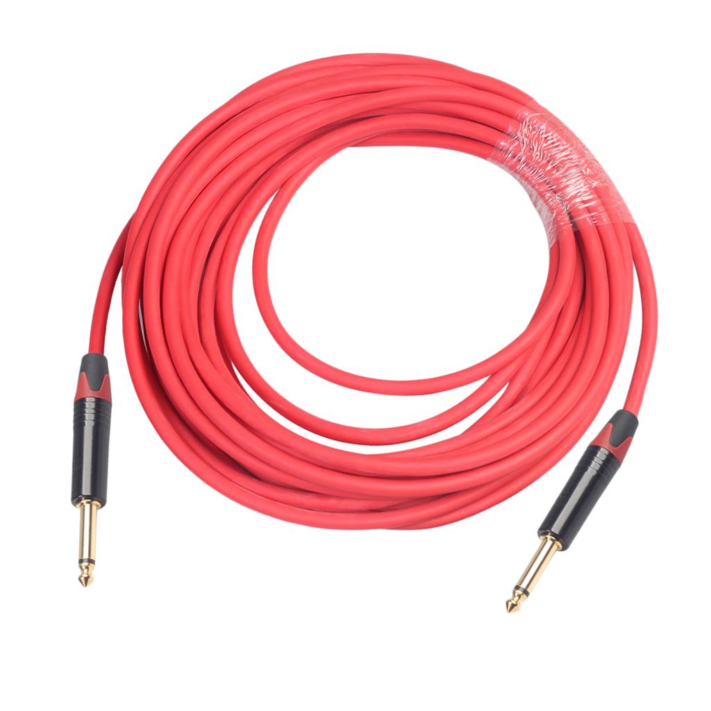 6.35mm Jack Male to Male Audio Line for Guitar Mixer Amplifier 10m