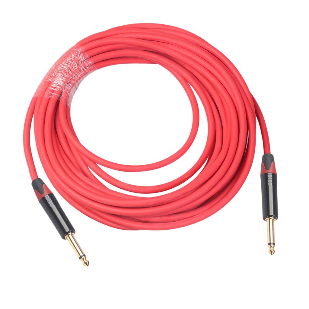 6.35mm Jack Male to Male Audio Line for Guitar Mixer Amplifier 10m