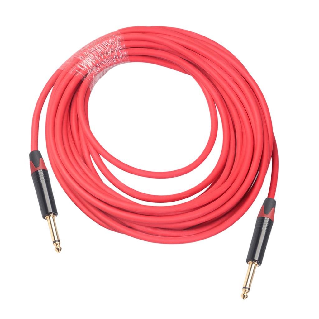 6.35mm Jack Male to Male Audio Line for Guitar Mixer Amplifier 10m