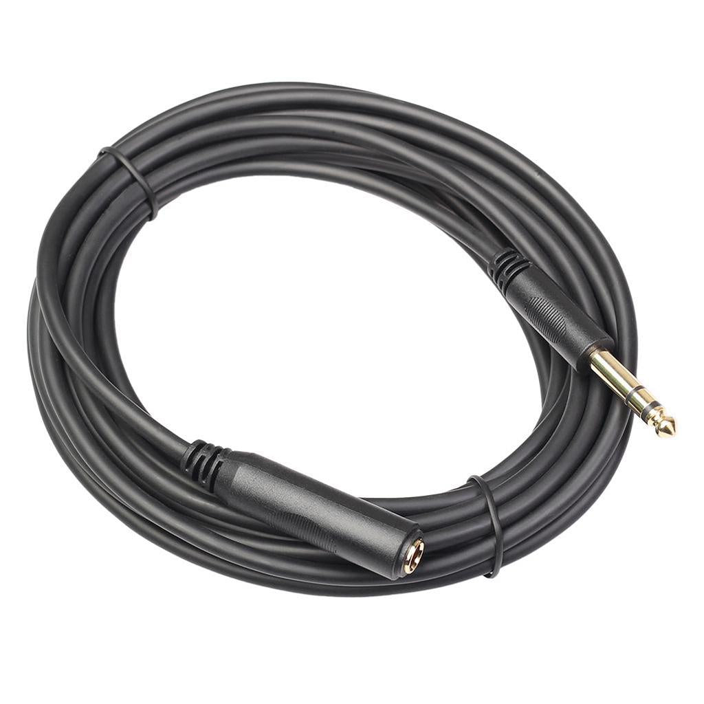 6.35 Headphone Extension Cable TRS 1/4" Male to Female Cord Stereo New 20ft