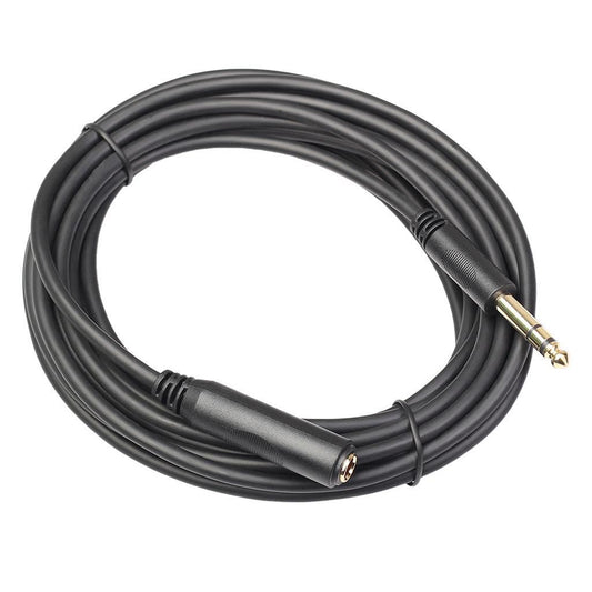 6.35 Headphone Extension Cable TRS 1/4" Male to Female Cord Stereo New 20ft