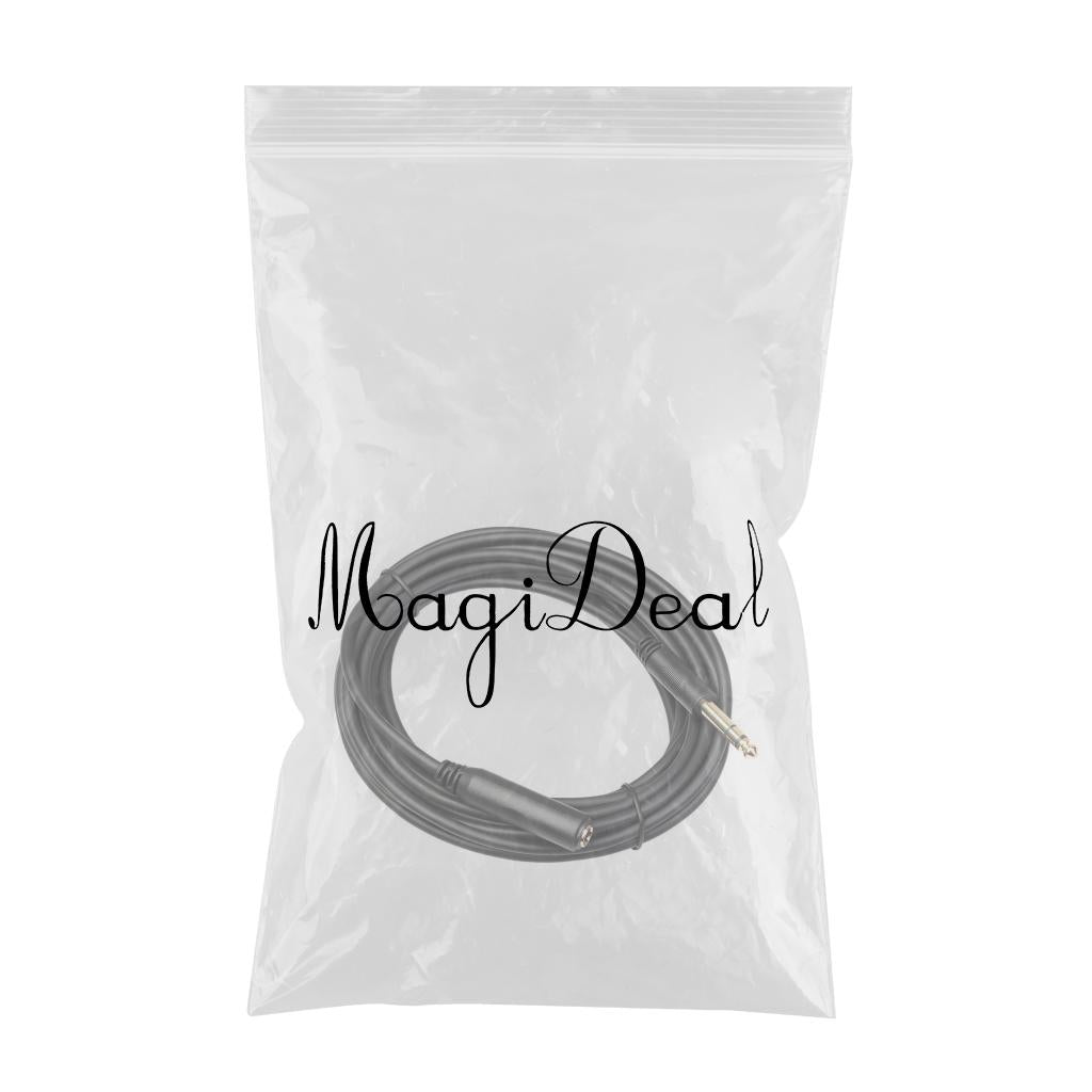 6.35 Headphone Extension Cable TRS 1/4" Male to Female Cord Stereo New 20ft