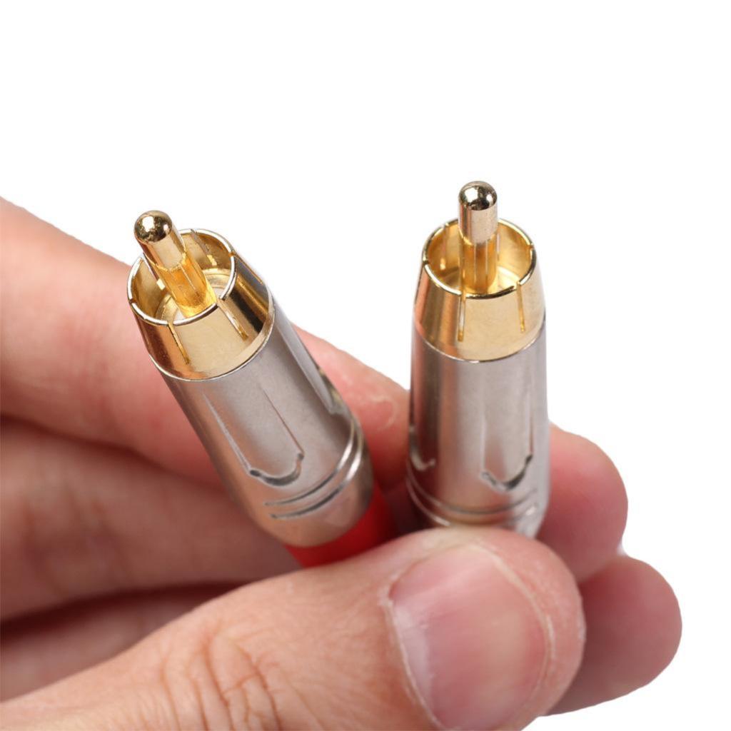Dual XLR Male to Dual RCA Male Patch Cable - 2-XLRM to 2-RCA Audio Cord 3M