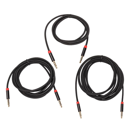 3.5mm Male to Male Stereo Audio AUX Cable Cord Fit for PC iPad MP3 Phone 1m