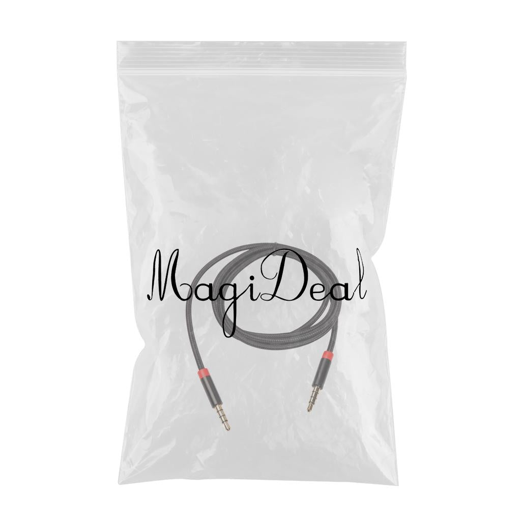 3.5mm Male to Male Stereo Audio AUX Cable Cord Fit for PC iPad MP3 Phone 1m