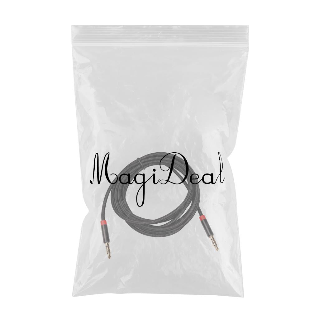3.5mm Male to Male Stereo Audio AUX Cable Cord Fit for PC iPad MP3 Phone 2m
