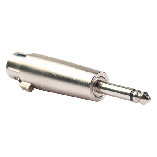 XLR 3pin Female To 6.35mm Mono Male Jack Plug Microphone Adapter Connector