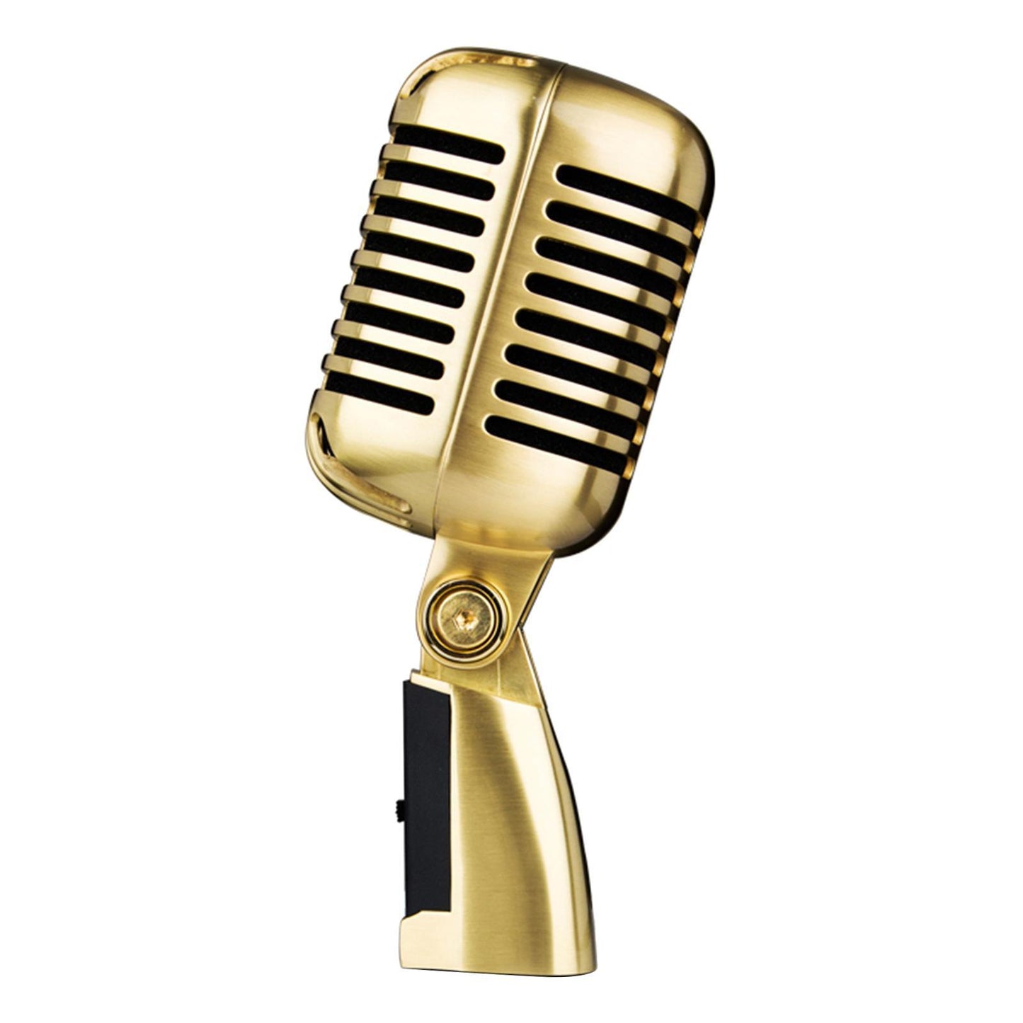 Classic Vintage Dynamic Vocal Microphone for Live Stage Karaoke  Gold