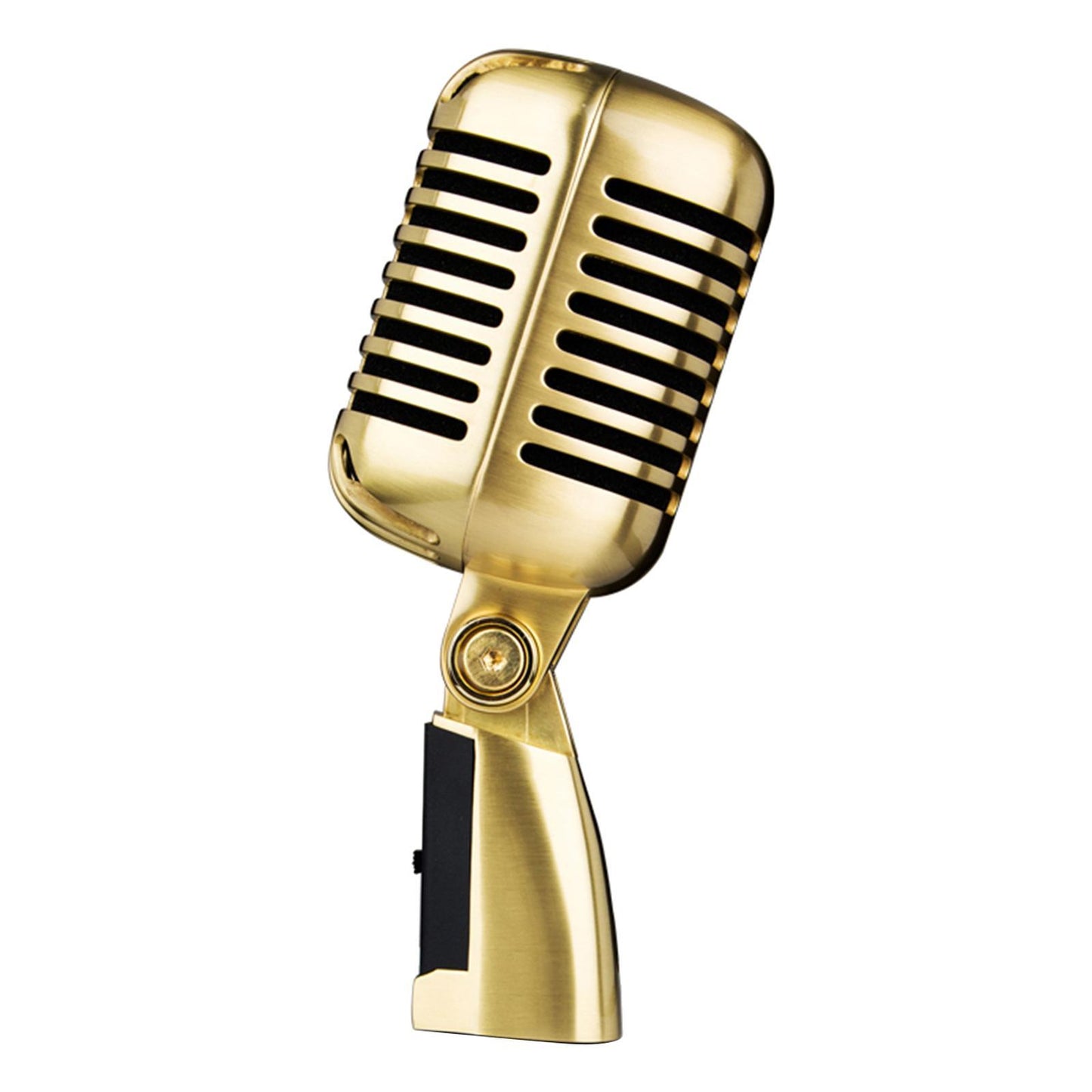 Classic Vintage Dynamic Vocal Microphone for Live Stage Karaoke  Gold