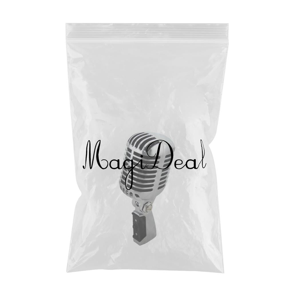 Classic Vintage Dynamic Vocal Microphone for Live Stage Karaoke  Silver