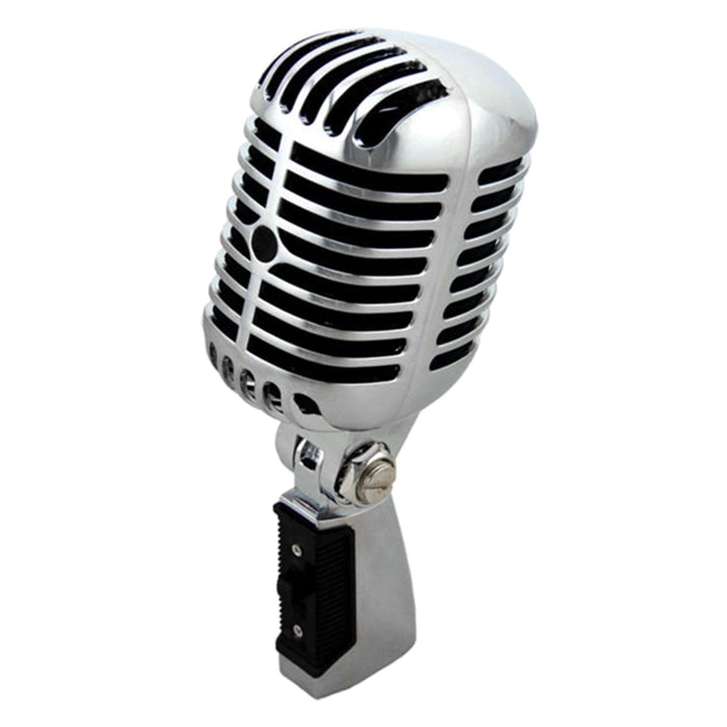 Classic Vintage Dynamic Vocal Microphone for Live Stage Karaoke  Silver