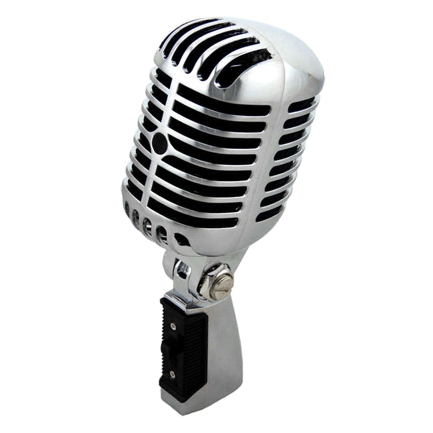 Classic Vintage Dynamic Vocal Microphone for Live Stage Karaoke  Silver