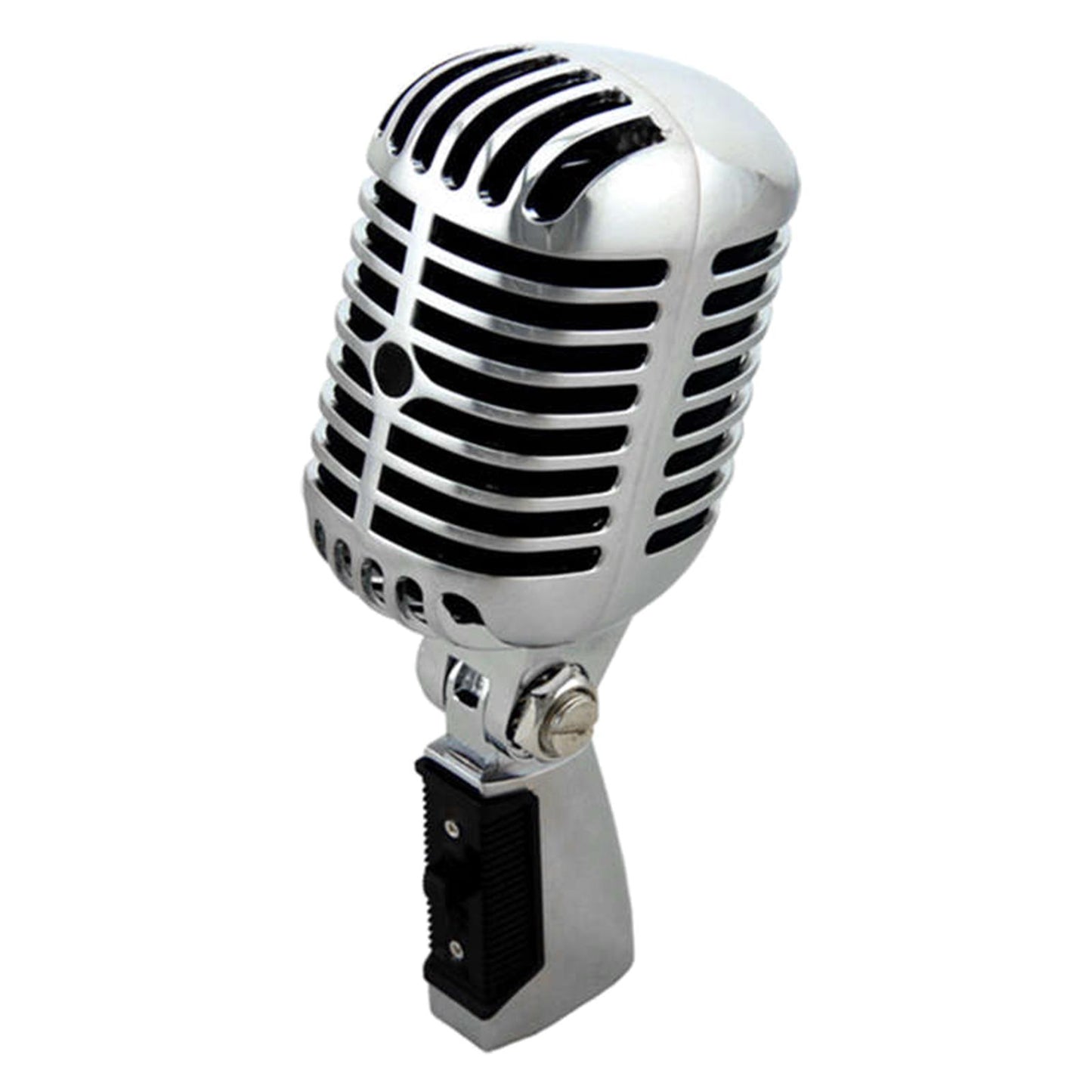 Classic Vintage Dynamic Vocal Microphone for Live Stage Karaoke  Silver