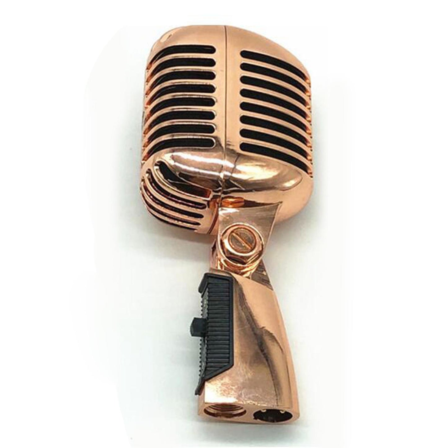 Classic Vintage Dynamic Vocal Microphone for Live Stage Karaoke  Rose Gold