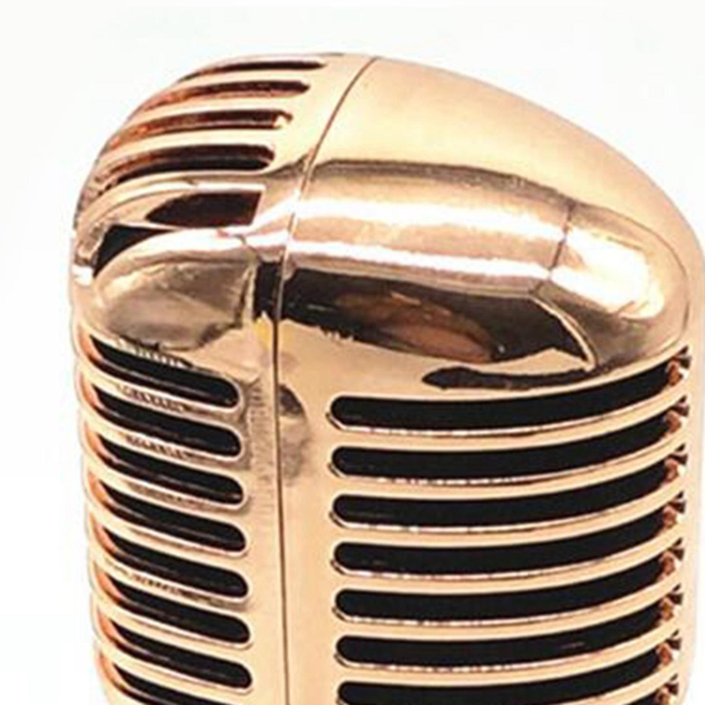 Classic Vintage Dynamic Vocal Microphone for Live Stage Karaoke  Rose Gold