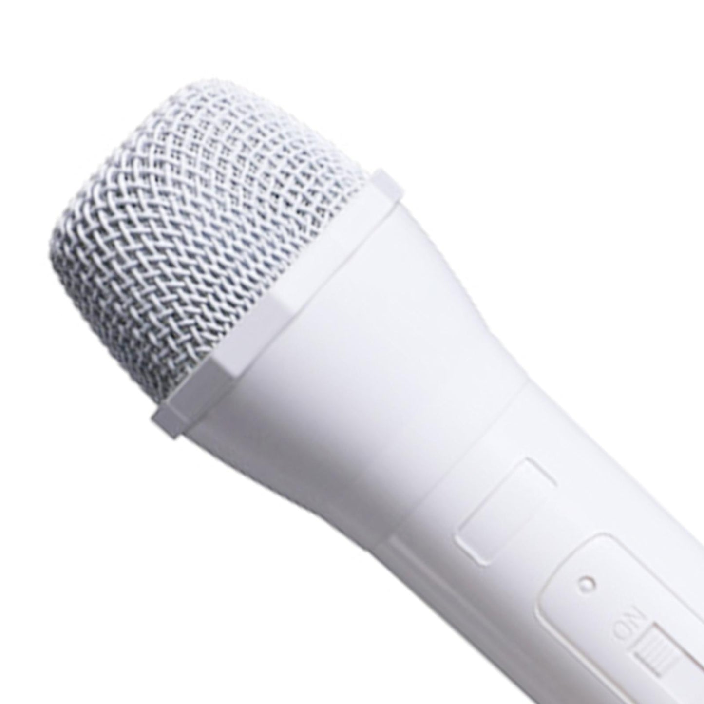 Simulated Kids Microphone Toy Pretend Play Mics for Girls Boys Chldren White