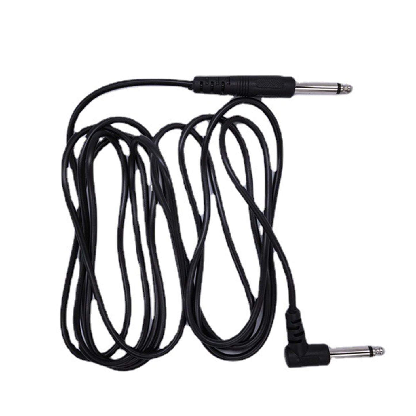 3M Bass Amp Guitar Cord 1/4" Right Angle to Straight for Audio Amplifier