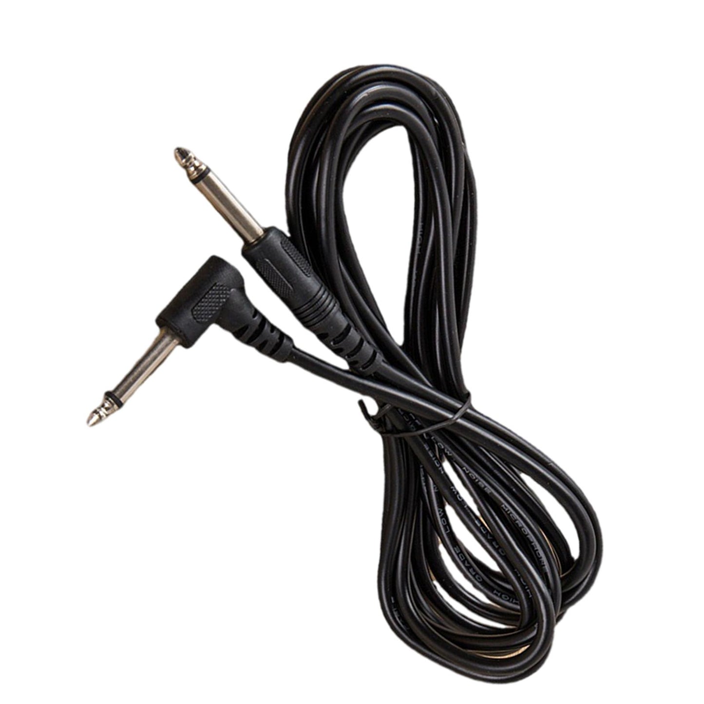 3M Bass Amp Guitar Cord 1/4" Right Angle to Straight for Audio Amplifier