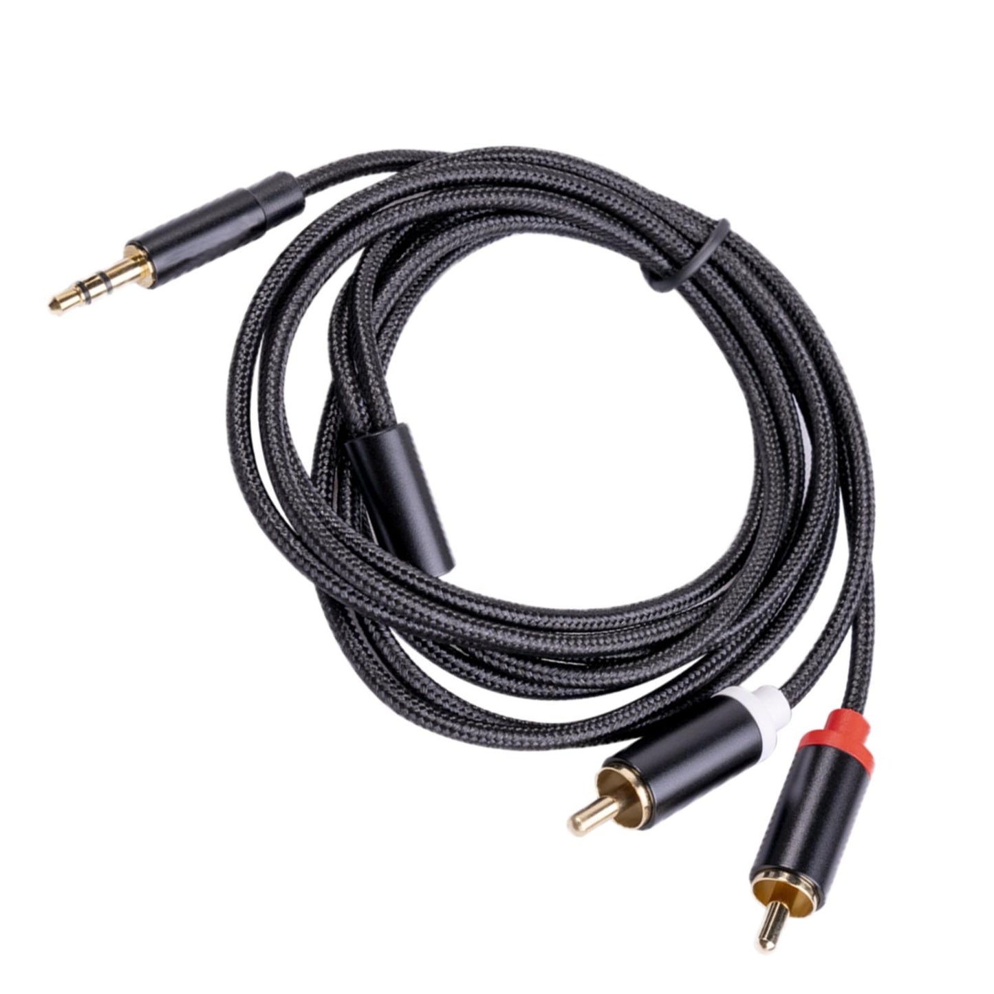 1/1.8/3M 3.5mm 2RCA M to Male Audio Cable Hi Fi Stereo AUX Cord Adapter 1.8M