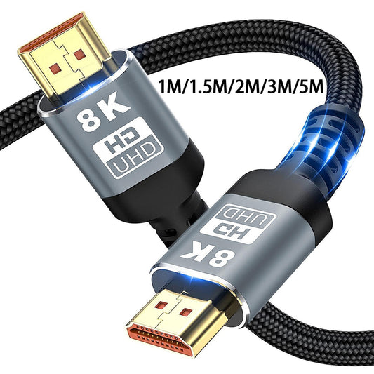 8K HDMI Cable 48Gbps Dynamic HDR High Speed for Projector Monitor 1 Meter
