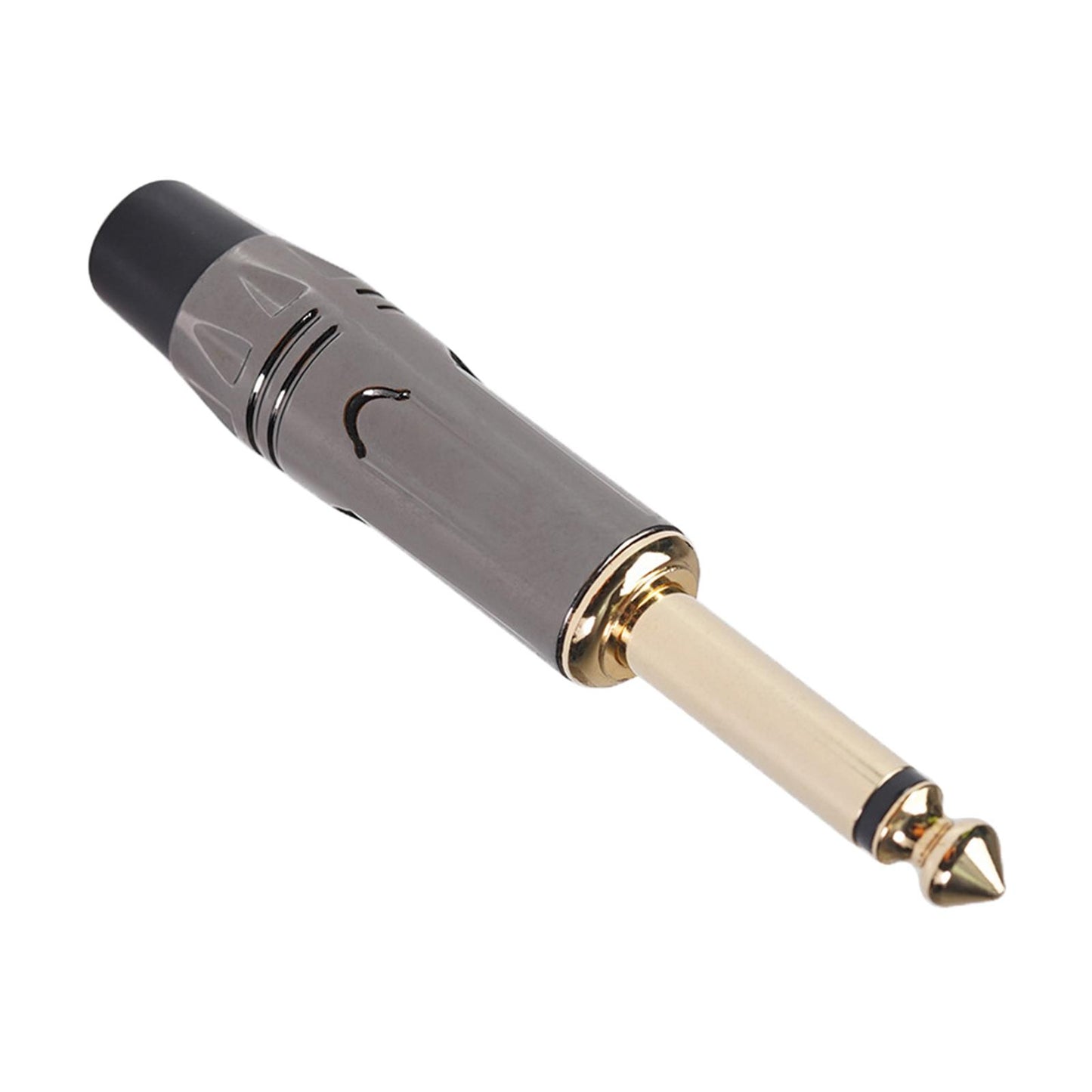 6.35mm Mono Plug 1/4 Soldering Jack Audio Connector Jack Plug for Speaker
