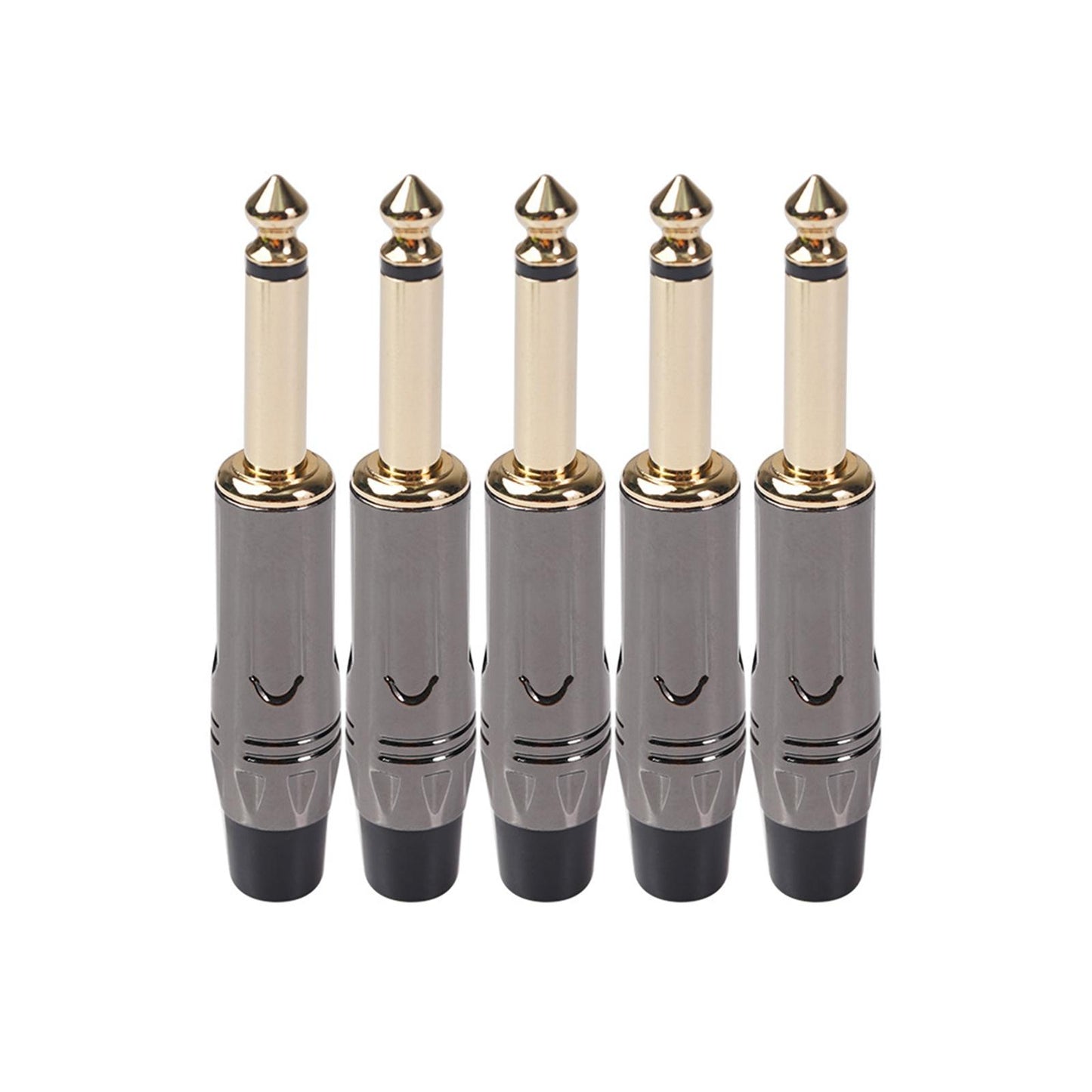 6.35mm Mono Plug 1/4 Soldering Jack Audio Connector Jack Plug for Speaker
