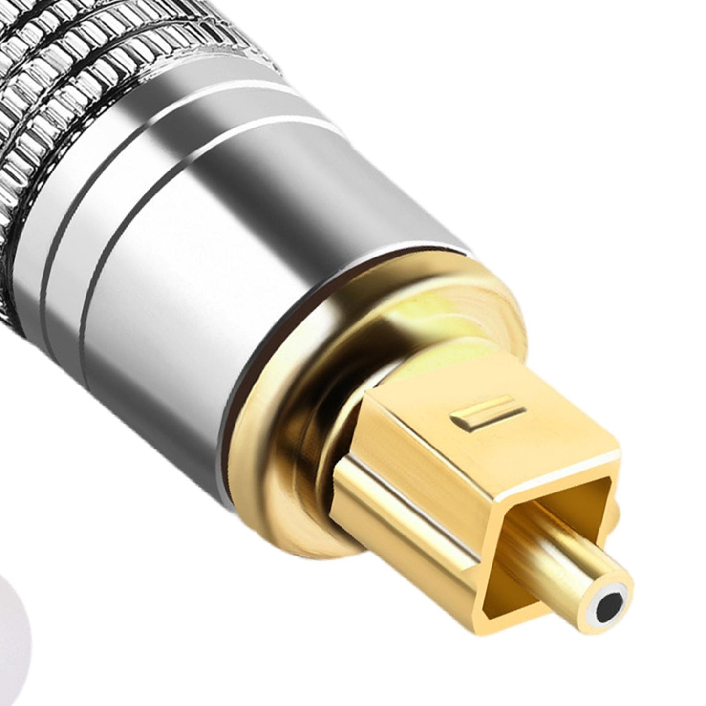 Optical Audio Cable Nylon Braided Male to Male for Soundbar Blue Ray Player thread circle 10m
