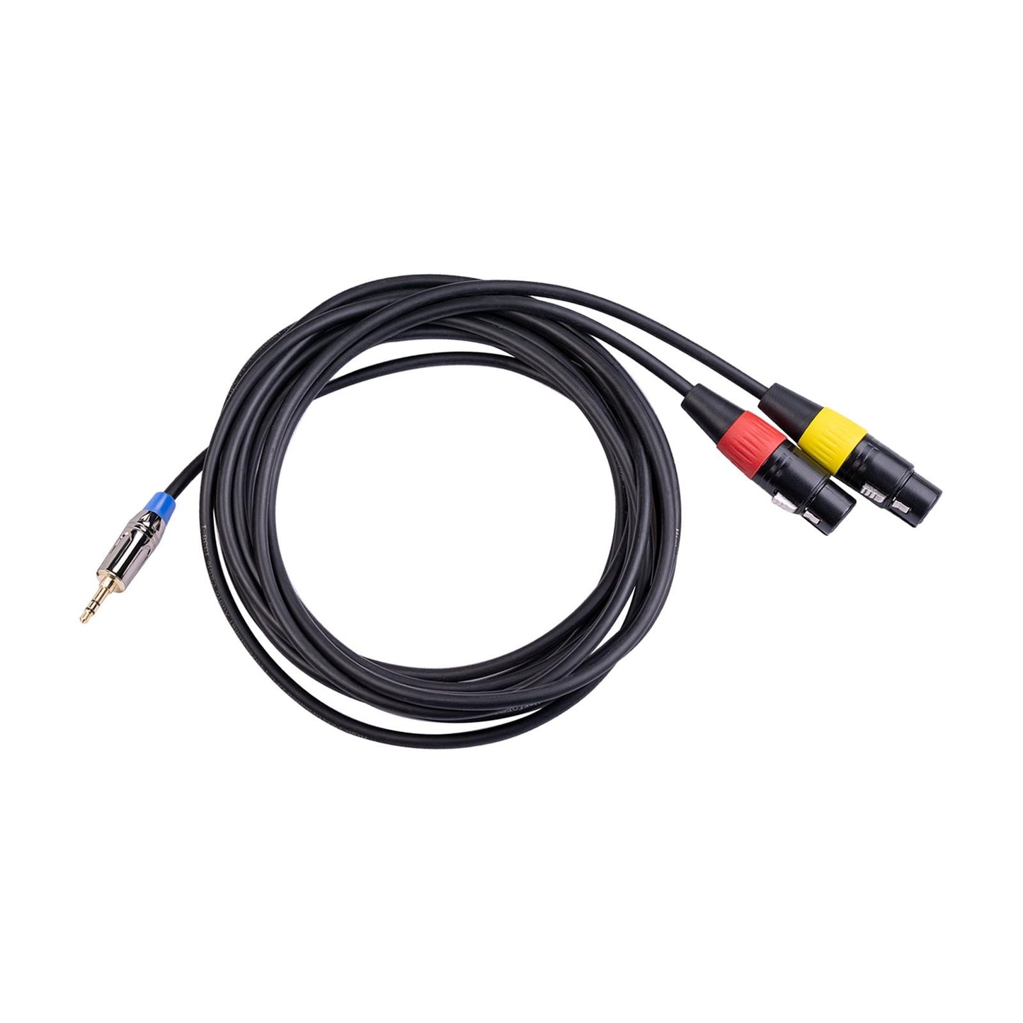 1/8 in (3.5mm) To Dual XLR Female Stereo Y Splitter Patch Microphone Cable