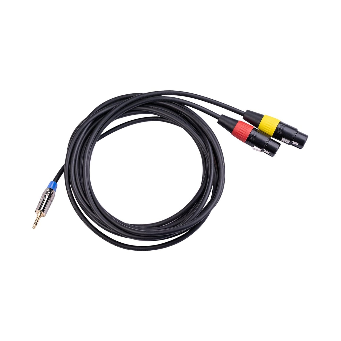 1/8 in (3.5mm) To Dual XLR Female Stereo Y Splitter Patch Microphone Cable