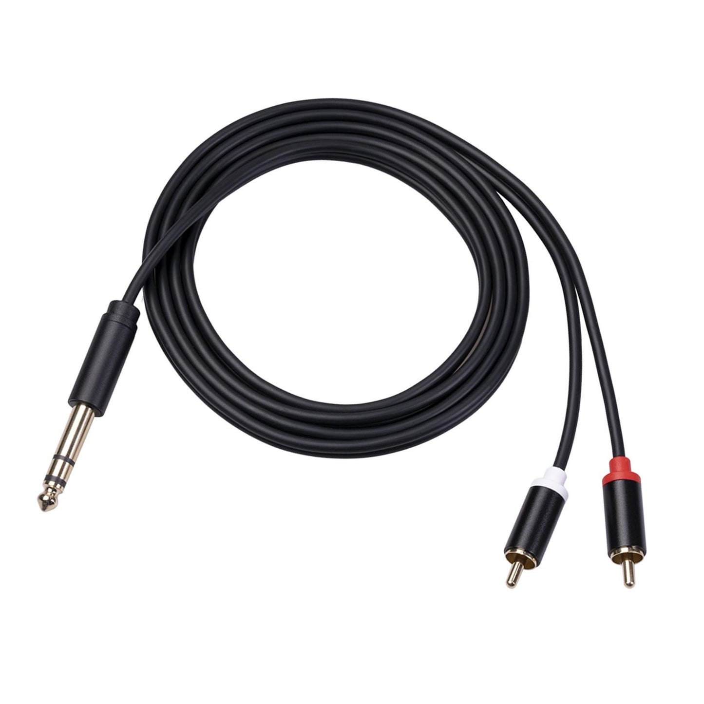 Audio Metal 3.5mm Stereo Jack to 2 RCA Phone Cable 6.35mm to 2RCA Cable 3M